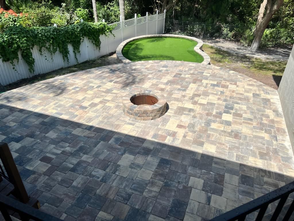 Hardscape paver project Jacksonville FL