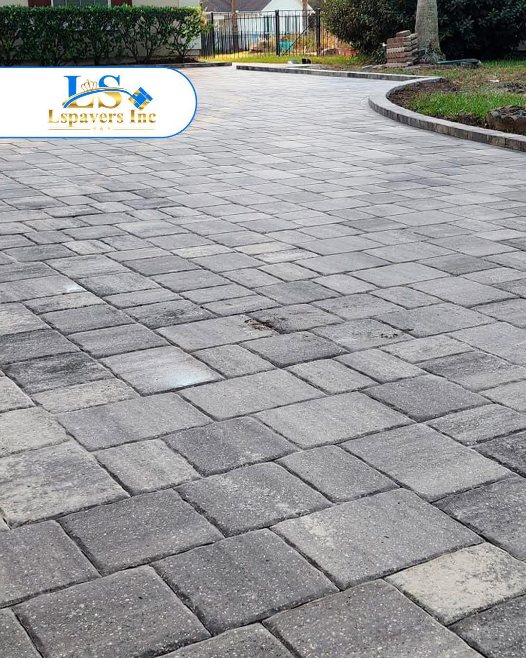 Professional driveway paver installation