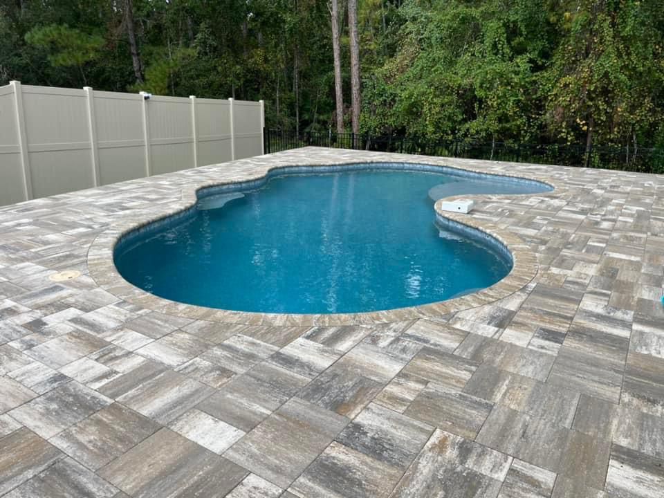 Well-maintained pool deck paver in Baldwin Florida