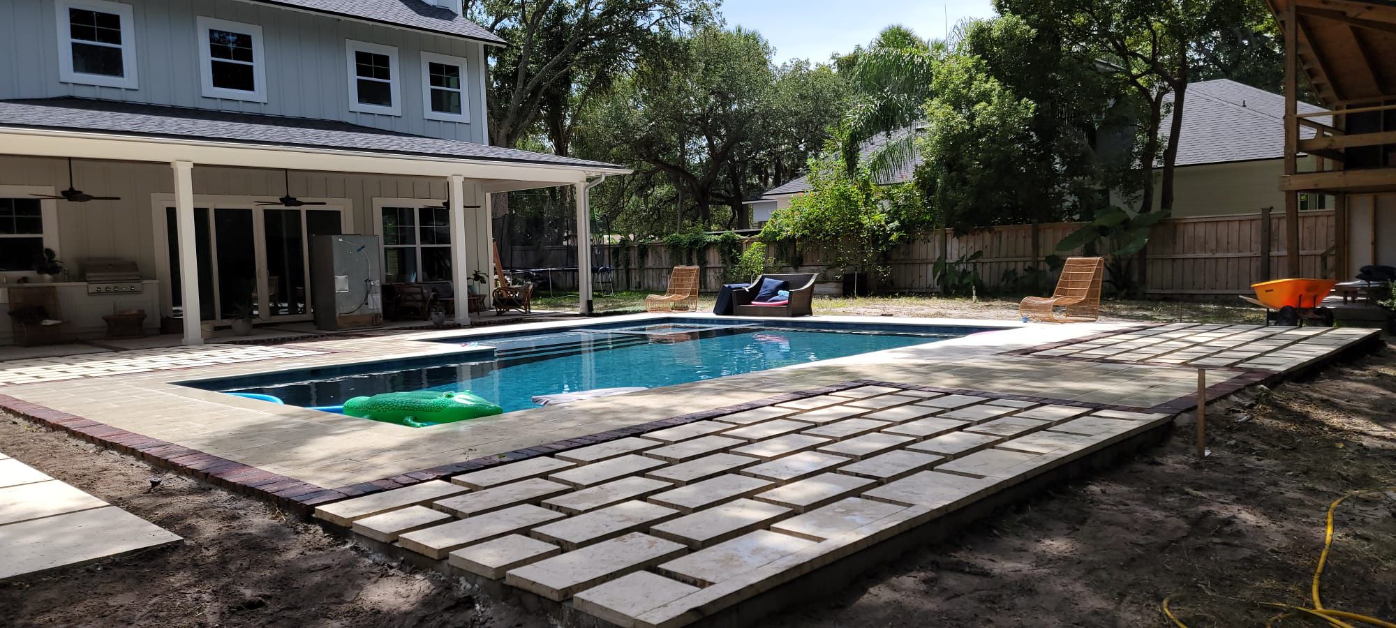 Residential paver installation Jacksonville